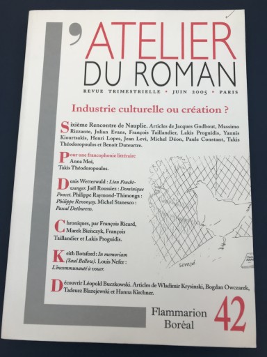 Revue L'Atelier Du Roman T.42 - 鹿島茂RIVE GAUCHE書店