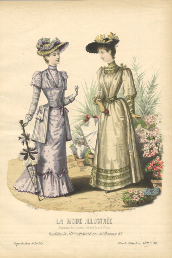 【手付彩色】手付彩色ファッションプレート - フネートル・KY