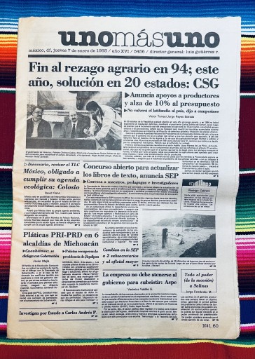 Uno más uno   1993年1月7日 - 熱帯書店