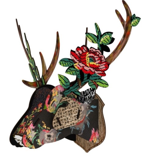 01RED FLOWER/Stag437La - Materia CASA