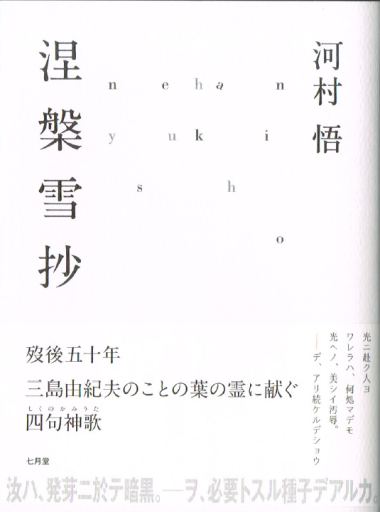 詩集『涅槃雪抄』（七月堂） - テテクイカ