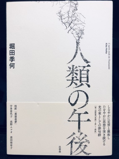 人類の午後（堀田季何第四詩歌集） - 柊文庫