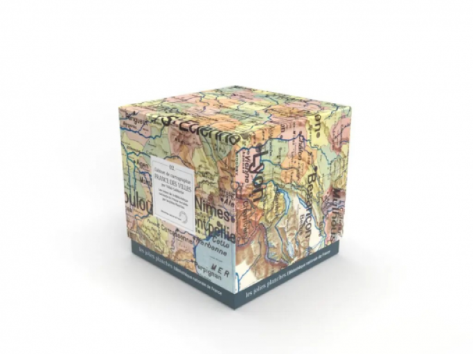 Puzzle France des villes par Vidal-Lablache - 1000 pièces - レ・シャ・ピートル