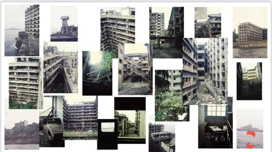 ブックカバー「軍艦島 廃墟に残されたもの」B-01 - こころば書房