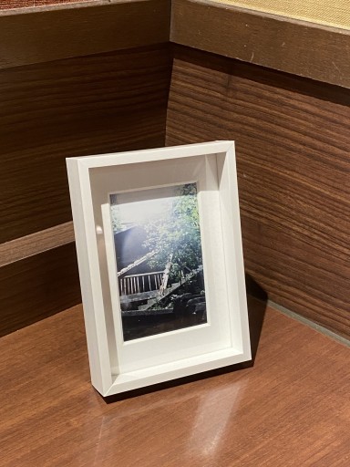 軍艦島−03 「廃墟と新緑2」（L判フォトフレーム付き） - こころば書房