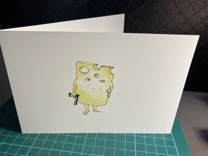 スイス・チーズ探偵グリーティング・カード PI Swiss Cheese greeting card - Mark Robinson
