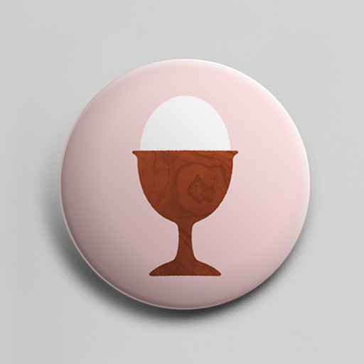 CAN BADGE : eggstand - ONIUTA TAKU