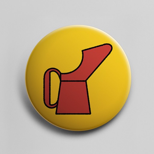 CAN BADGE : oilmug - ONIUTA TAKU