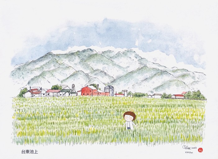 明信片：Chloe_11（台東池上田園） - 書屋  速寫東京