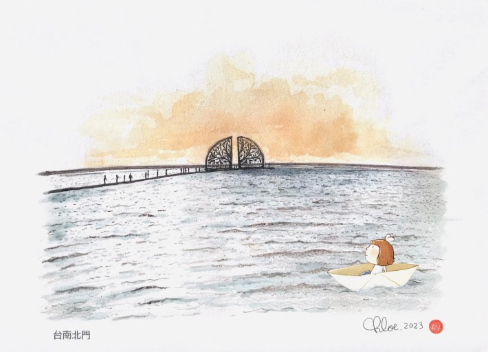 明信片：Chloe_04（台南北門） - 書屋  速寫東京