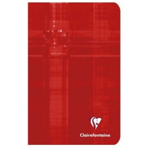 CLAIREFONTAINE CAHIER PIQUE A4 ROUGE 80 PAGES / SEYES 3121C - レ・シャ・ピートル