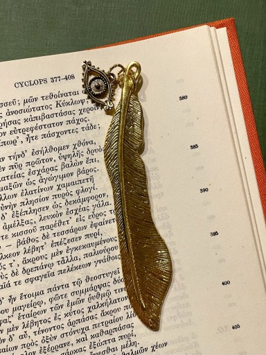 テューポーン：羽と眼 ブックマーク（ゴールド） - Asinus Books