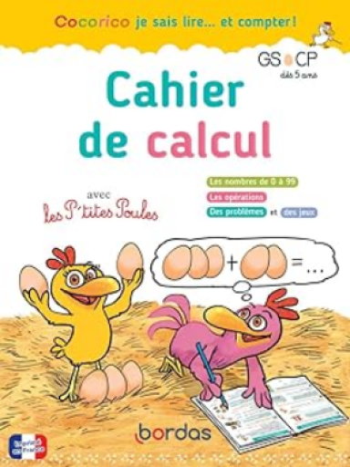 児童書「P'tites Poules - Cahier de calcul」9782047402856 - メゾン・プティ・ルナール / MAISON PETIT RENARD