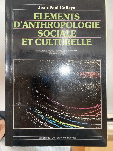 Eléments d'anthropologie sociale et culturelle - 澤田直の本棚（RIVE GAUCHE店）
