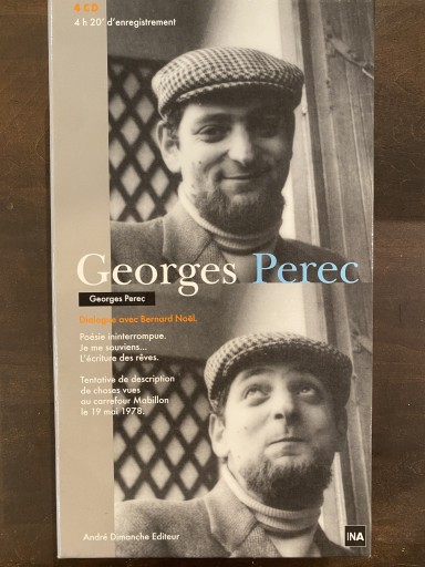 Georges Perec -Georges Perec Dialogue avec Bermard Noel - 澤田直の本棚（RIVE GAUCHE店）