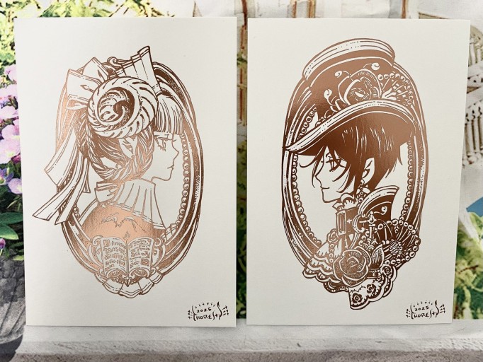 THORES柴本書き下ろし箔押しポストカードセット - 栗原移動遊園神保町