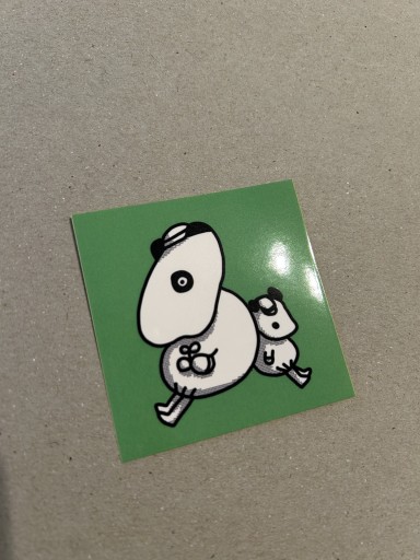 シール【背中合わせのいきもの】 - すみれこすとあ