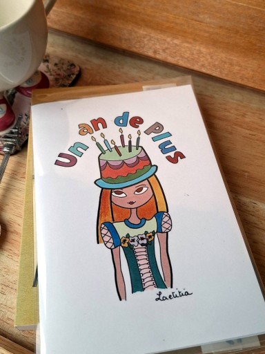 ブックカバー anniversaire - Marie et Laetitia