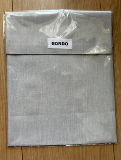 オリジナルブックポーチ 単行本サイズ グレー01 - ごん堂