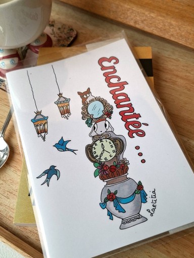 ブックカバー enchantee - Marie et Laetitia