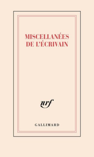 Carnet "Miscellanées de l'écrivain" (papeterie) - レ・シャ・ピートル
