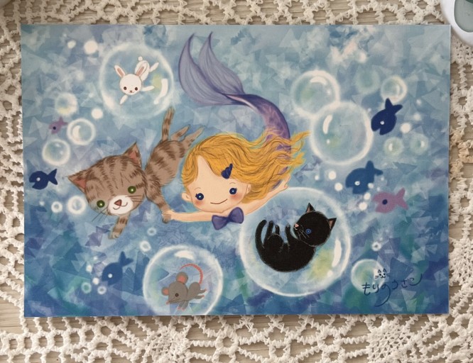 summer ポストカード - もりのうさこ＊Book garden