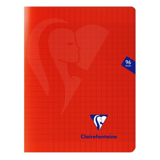 CLAIREFONTAINE CAHIER ミメジス Rouge A4 ホチキス留めノート フランス罫 - レ・シャ・ピートル