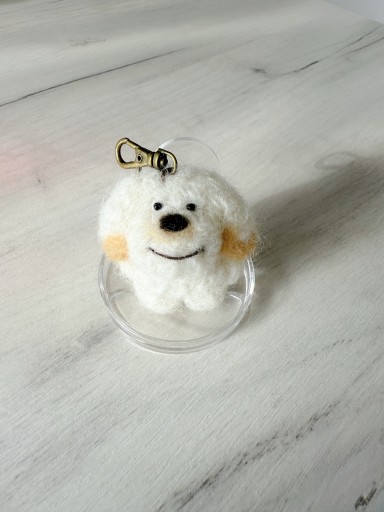 羊毛フェルト 白まめちび - なかよし(SOLIDA)