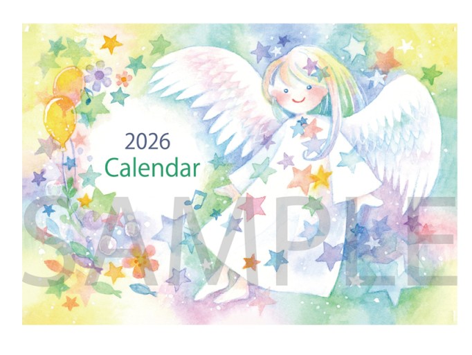 2026卓上カレンダー - 絵と空と花の本棚