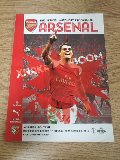アーセナル マッチデープログラム 2018/9/20 - ガナbooks