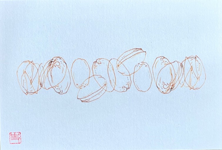 ポストカード pistachio - fuminw