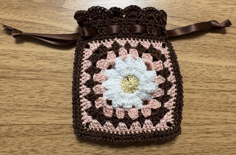 マーガレットポーチ(chocolat •Fraise) - Librairie Mosu