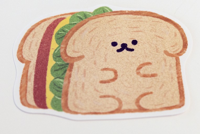 シール「トースト」 - 春天堂