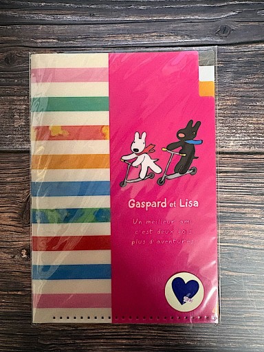 リサとガスパール A6ポケットファイル（スクーター）未開封 - All you need is BLUE LOVE