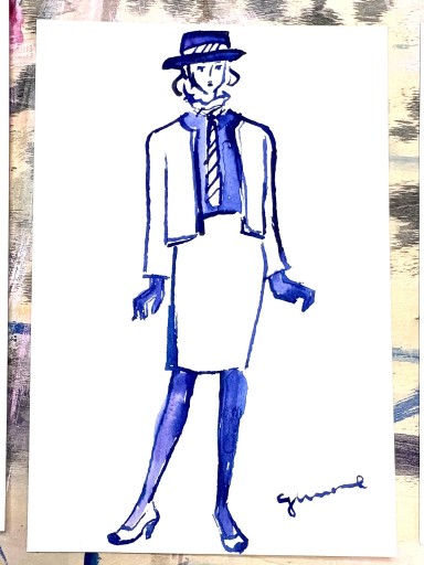 Fashion sketch 1115-2 - azumamé labo