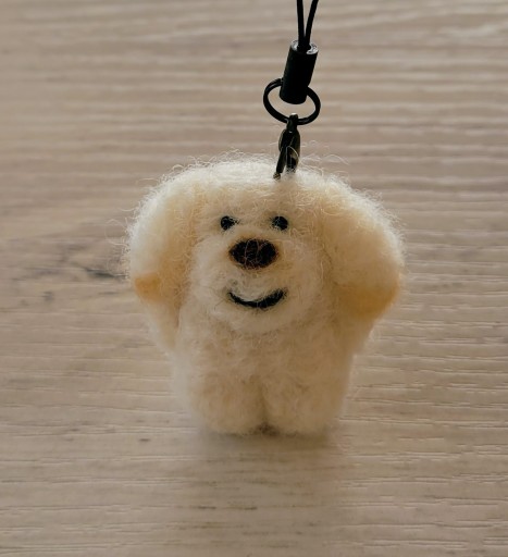 羊毛フェルト 白まめまめ - なかよし(SOLIDA)