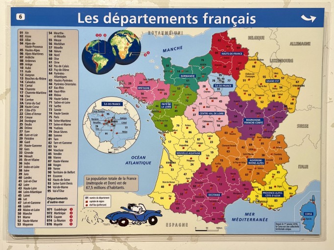 Les départements français / Fleuves et reliefs - Asinus Books