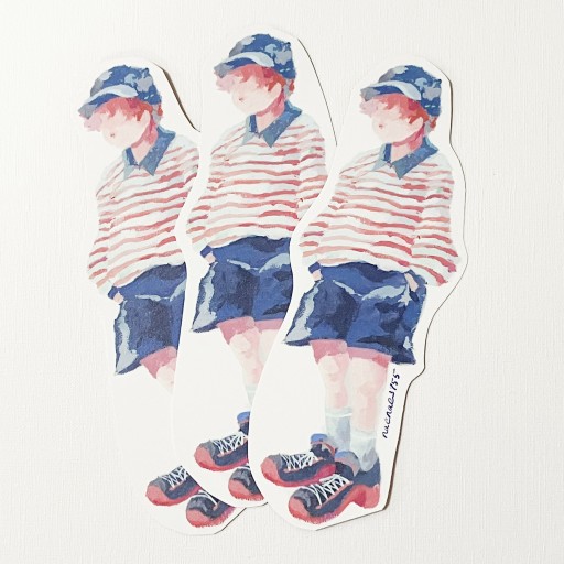 ダイカットカード・帽子(3枚入り) - イラストレーター・苗の本棚