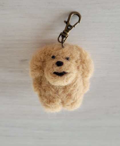 羊毛フェルト 茶モコまめちび - なかよし(SOLIDA)