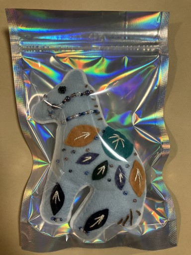 2026 馬 マスコット ライトブルー - Marie et Laetitia