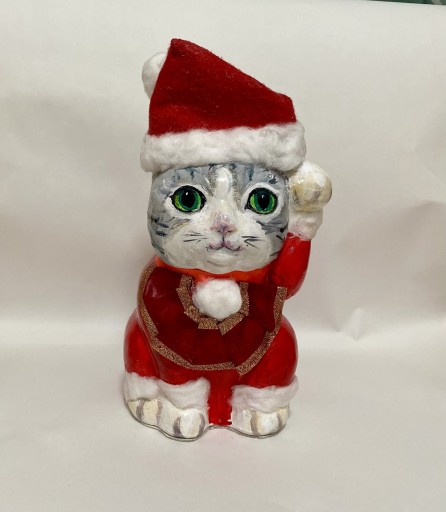 Chat porte-bonheur (招き猫)X’mas バージョン - やましたなおこ