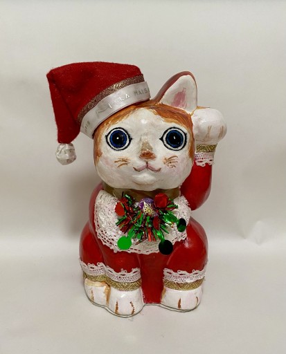 Chat porte-bonheur (招き猫)X’mas バージョン - やましたなおこ