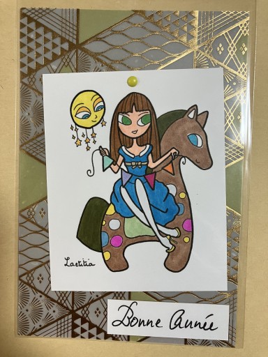 カード Bonne année 3 - Marie et Laetitia