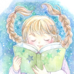 絵と空と花の本棚